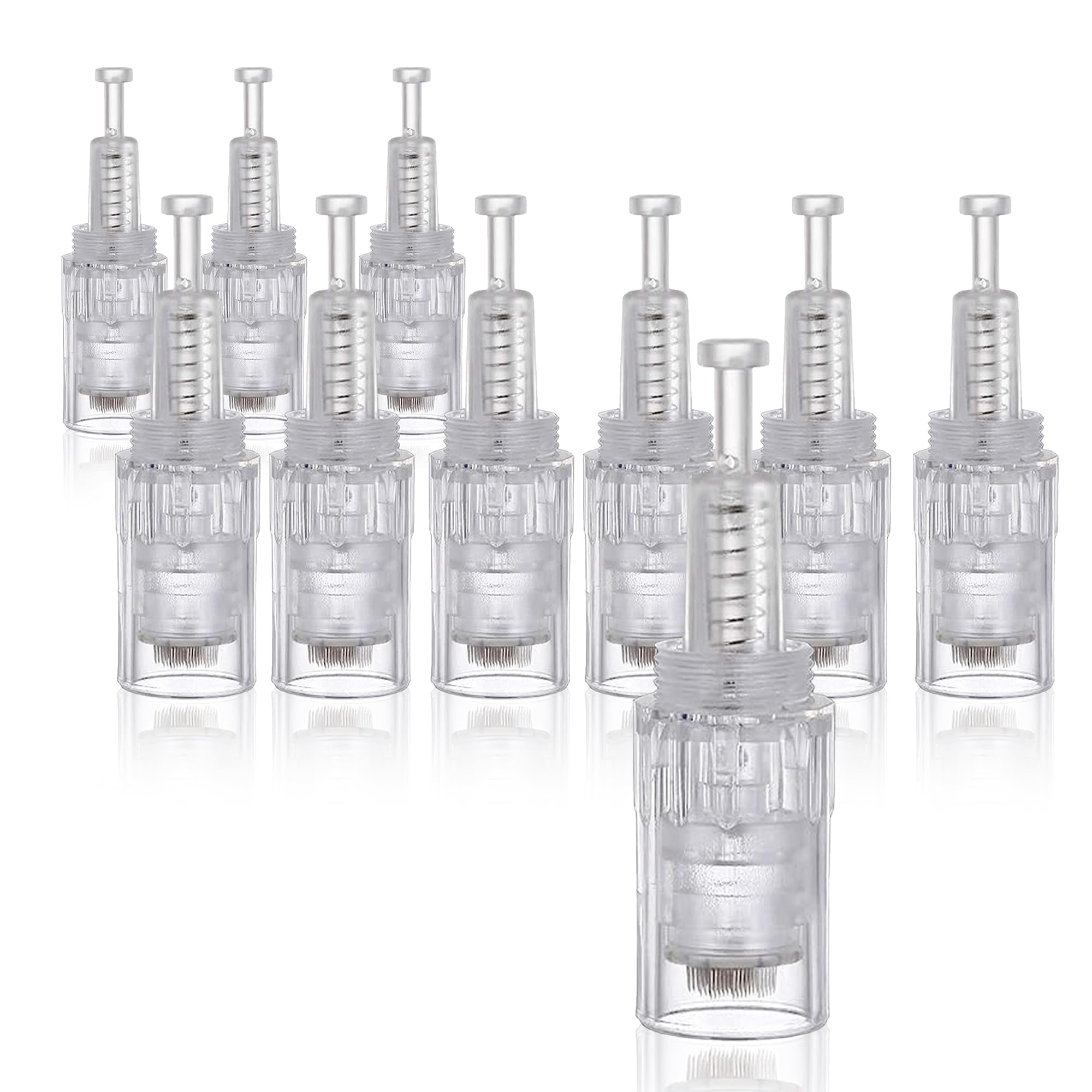 Snadi - Pack of 10 Dermapen Cartridges with 36 Pins | Compatible Screw Model | Surgical Steel | Improves Scars, Spots | Nutrient Absorption | Hair/Skin Treatment