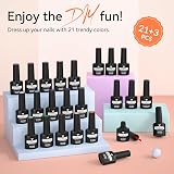 VANREESA Gel Nail Polish Set 21 Colors Base Top Coat Spring Summer view 6