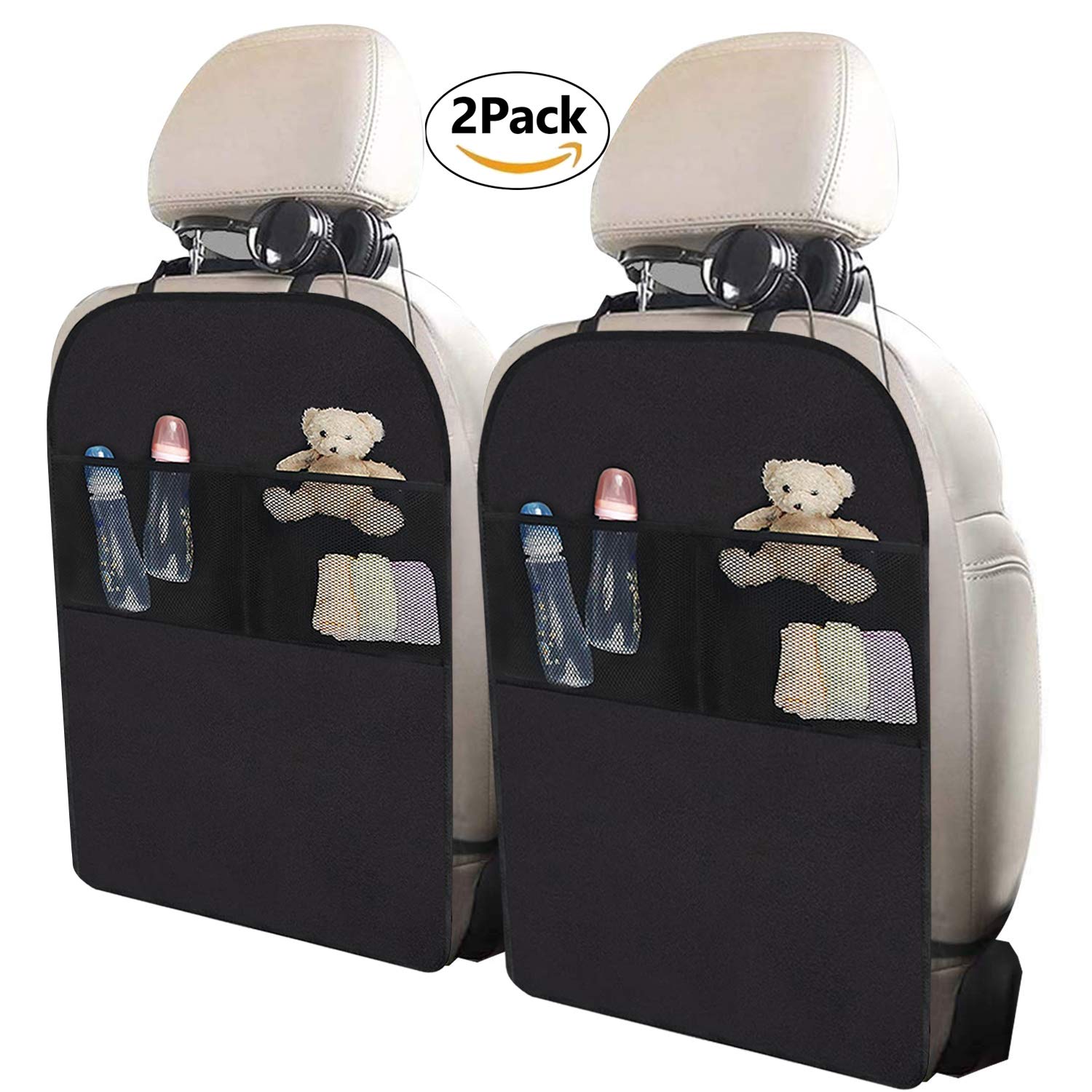 enovoe kick mats 2 pack premium quality car seat protector mat best waterproof protection of your upholstery from dirt