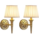 KDG Cordless Wall Sconces Set of 2, Small Wireless 5200mAh Rechargeable Battery Fabric LED Wall Lamps, Portables Lightings fo