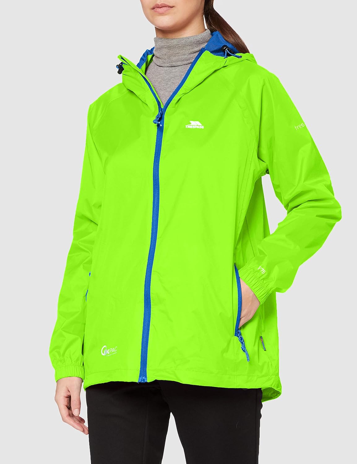 Trespass Women's Qikpac Compact Pack Away Waterproof Rain Jacket Amazon.co.uk Clothing