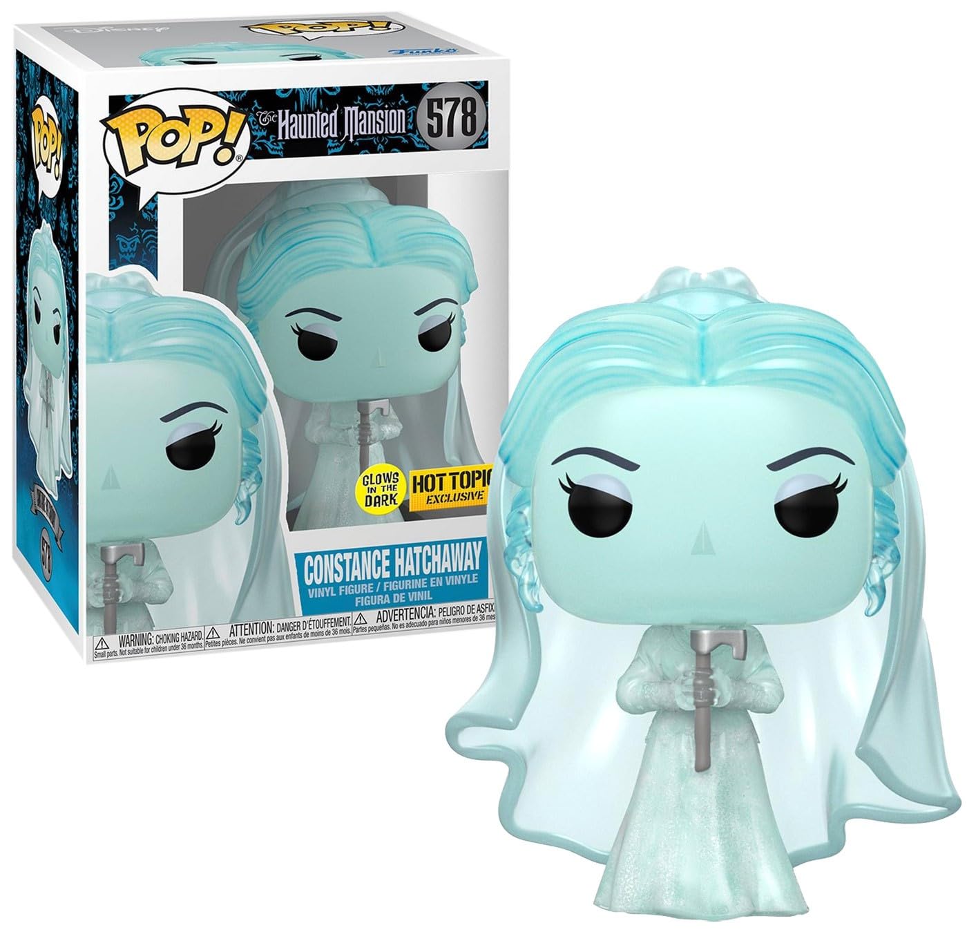 Funko The Haunted Mansion Pop Constance Hatchaway Glow in the Dark Vinyl Figure