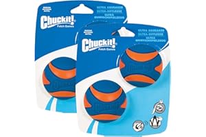 CHUCKIT! Petmate Chuckit Ultra Squeaker Ball Size:Medium Pack of 4