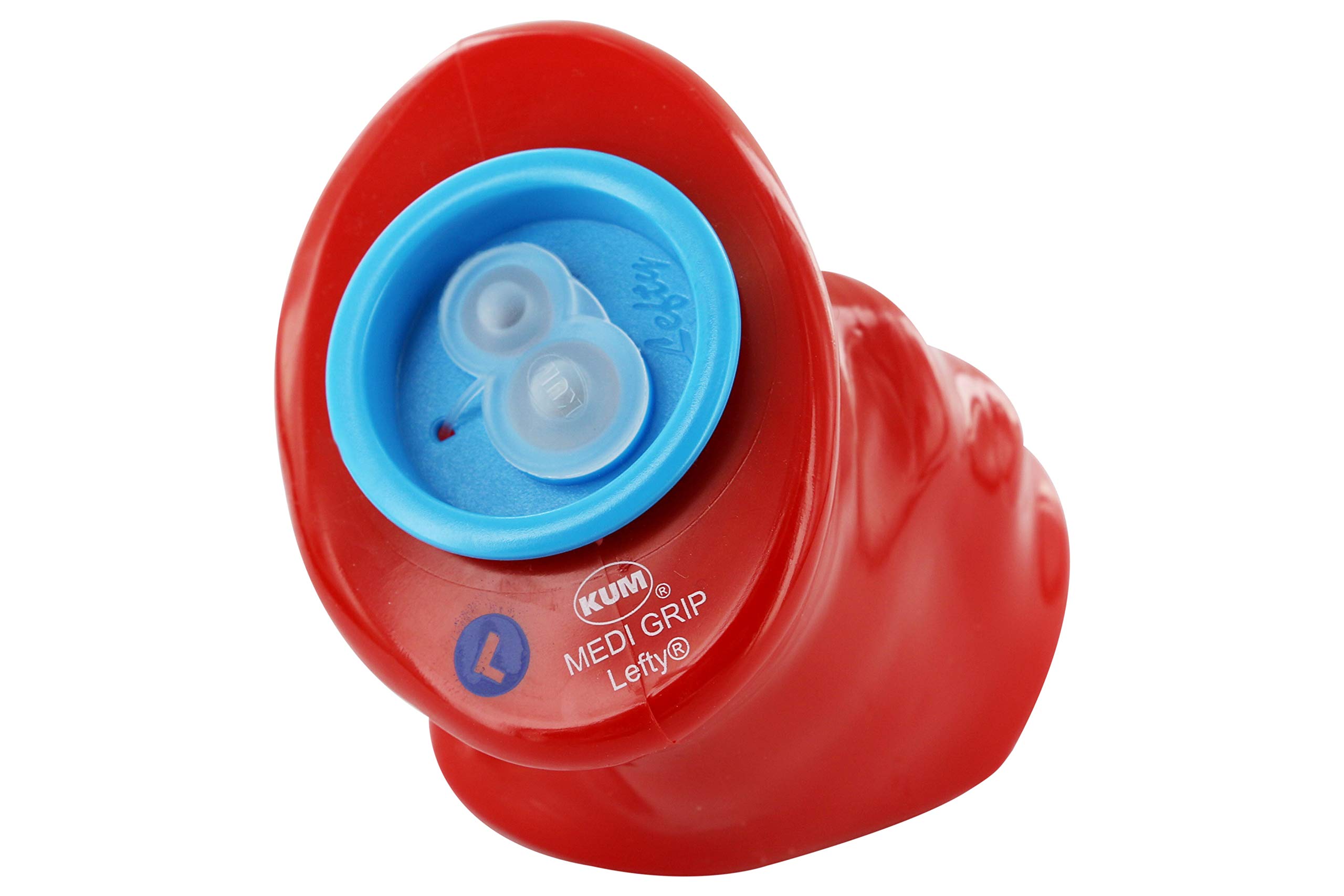 Kum AZ105.41.19 - Ergonomic Double Container Sharpener Medi Grip Lefty Magnesium