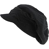 Armycrew 100% Cotton Rasta Slouchy Dreadlock Jamaica Long Knit Beanie Visor