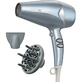 Conair InfinitiPRO Hair Dryer with Diffuser &amp; Concentrator, 1875W, 1 lb. | Lightweight blow dryer with custom heat and speed and a 5-ft cord for effortless styling on thick, fine, wavy, and curly hair