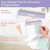 Sweetzer & Orange S&O Daily Planner Notepad Mauve 52 Page Undated Organizer view 3