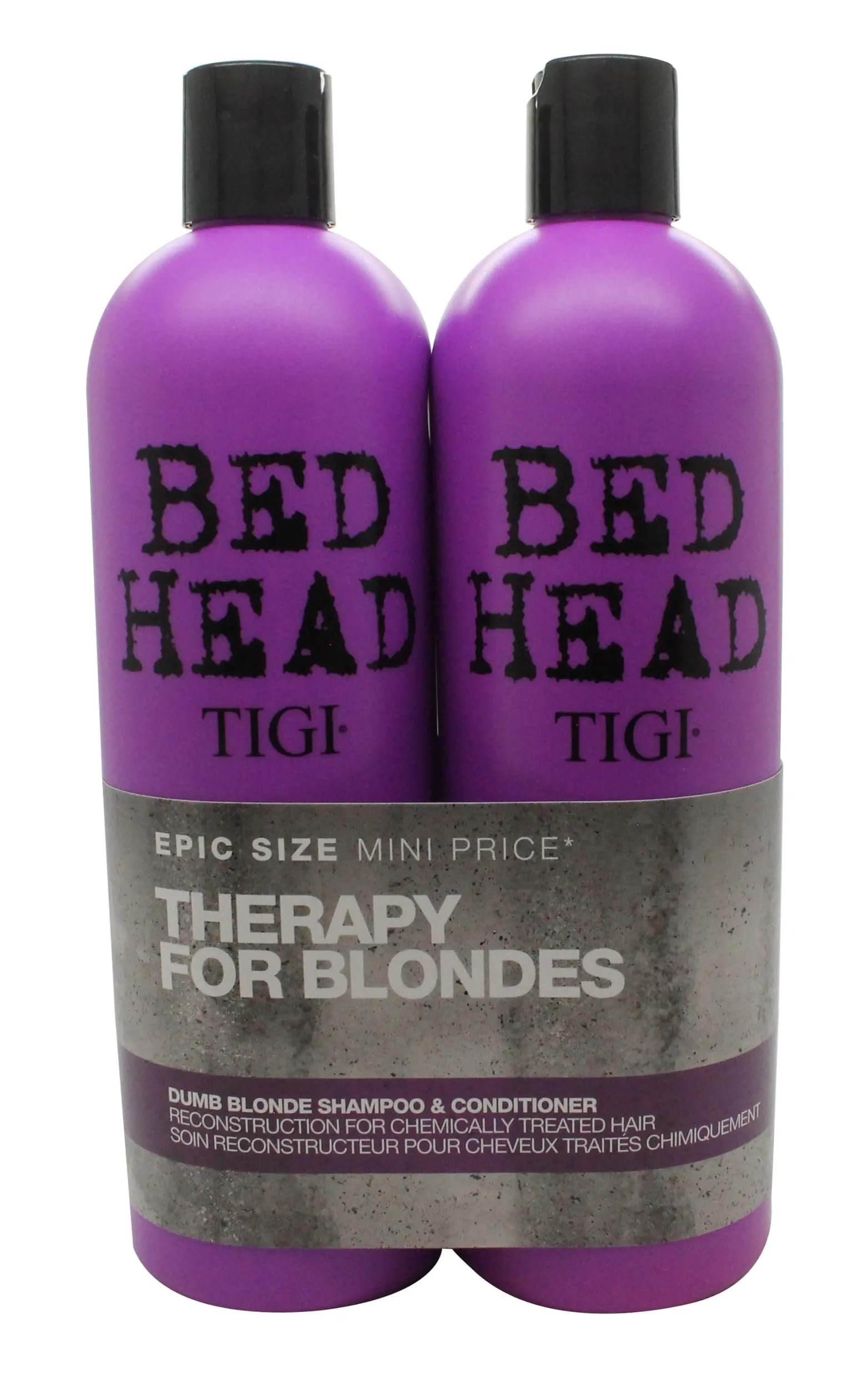 Tigi Bed Head Colour Combat Dumb Blonde Shampoo and Conditioner Duo Set 750 ml
