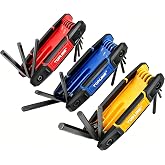 Topline 25-Piece Folding Allen Wrench Set, Portable Allen Key Set | SAE, Metric, Torx Hex Key Set Included, 3 Pack Allen Wrench Tool for Basic Home Repair and General Applications