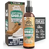 Shoe Protector Spray, Waterproof &amp; Stain Repellent, Non-Aerosol Pump, 6 Oz | Suede protector spray for boots, leather, nubuck &amp; canvas, repels rain, salt &amp; spills, safe on colors, PFAS-free, made in USA