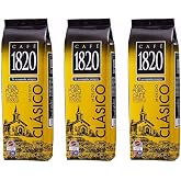 Cafe 1820 Molido - Costa Rica Gourmet Ground Premium Coffee - 17.6 oz (500 gr) 3 Pack
