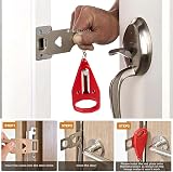 BRITECO Portable Door Lock Anti-Theft Travel Lock for Home Hotel view 2