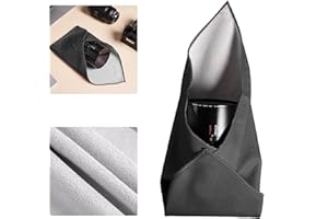 BEIYANG Camera Protective Wrap, Lens Protector Wrapper, 13.8x13.8 Inch Black Magic Self-Adhesive Cloth for Camera/Lens/Phone/DSLR/Laptop/Accessories, Anti Scratch Equipment Wrap Storage Pouch