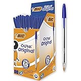 Caneta esferográfica 1.0mm cristal azul 835205 Bic, BIC, 835205, Azul, pacote de 50