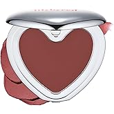 lilybyred Luv Beam Cheek Mousse | Heart-Shaped Korean Mousse Cream Blush, Velvety Soft-Matte Texture, Pore-Blurring Finish, Buildable & Blendable Color, Natural Flush, 0.13 oz. (06 Pomegranate Mousse)