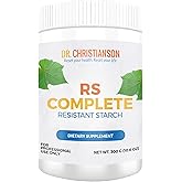 Dr. Christianson RS Complete - Resistant Starch Powder with Organic Green Banana Flour - Non-GMO + Dairy-Free Fiber Powder Supplement - The Metabolism Reset Diet (30 Servings / 300g)