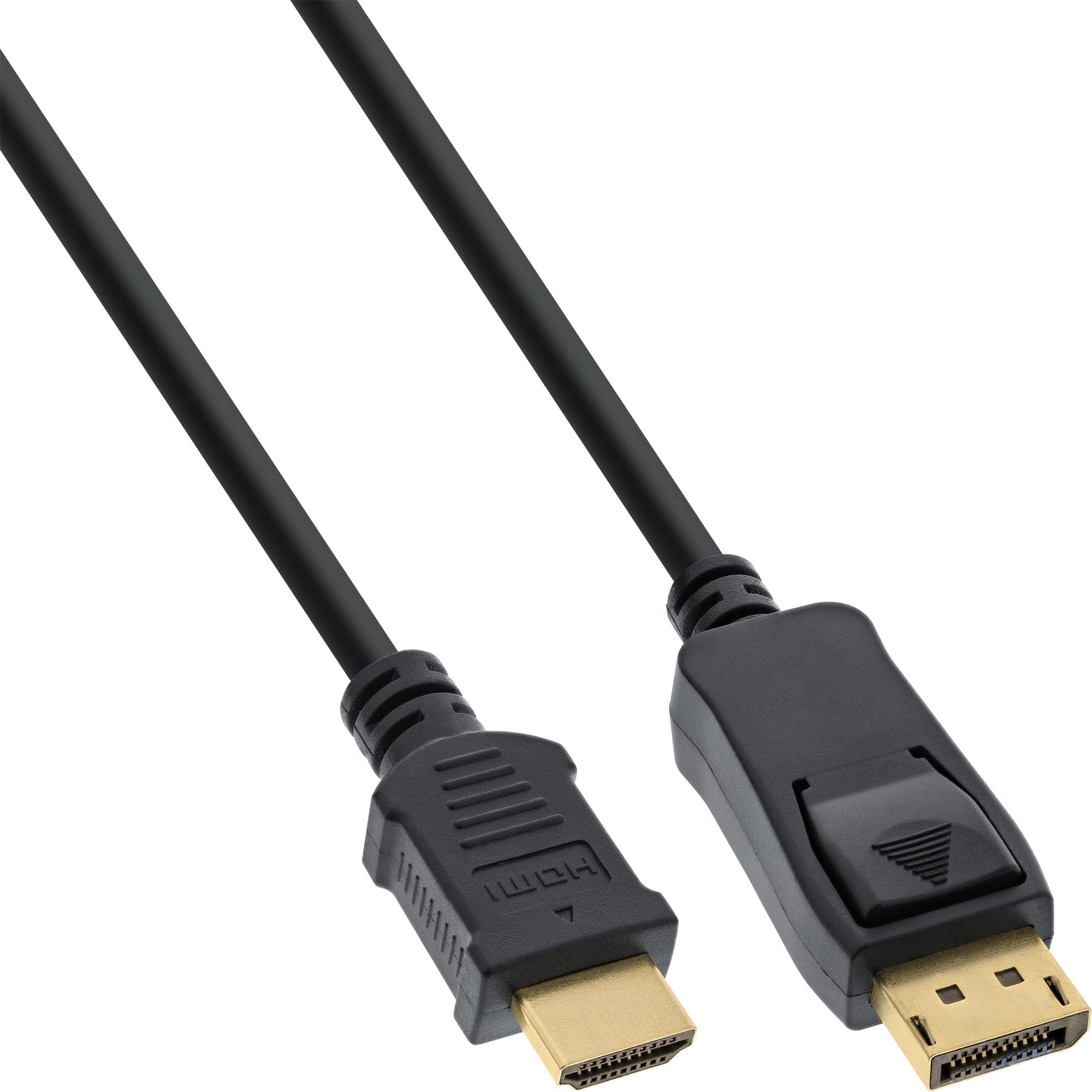 InLine 17186 DisplayPort to HDMI Converter Cable, Black, 0.5 m