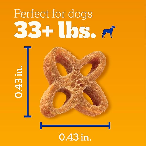 PEDIGREE DENTASTIX CHEWY CHUNX LARGE DOG DENTAL TREATS CHICKEN FLAVOR, 13.5 OZ. BAG