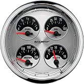 Auto Meter 1212 American Muscle 5" Short Sweep Electric Quad Gauge