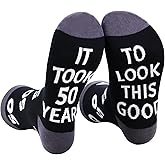 50th Birthday Gifts for Men Him, Stitch Funny 1976 50 Year Old Decoration Socks for Dad Husband Father Grandpa, Unique Fun Novelty and Gag 50th Anniversary Ideas for Christmas Fathers Day