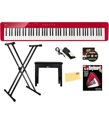 Amazon.com: Casio Portable Keyboard (PX-S1000RD) : Clothing, Shoes
