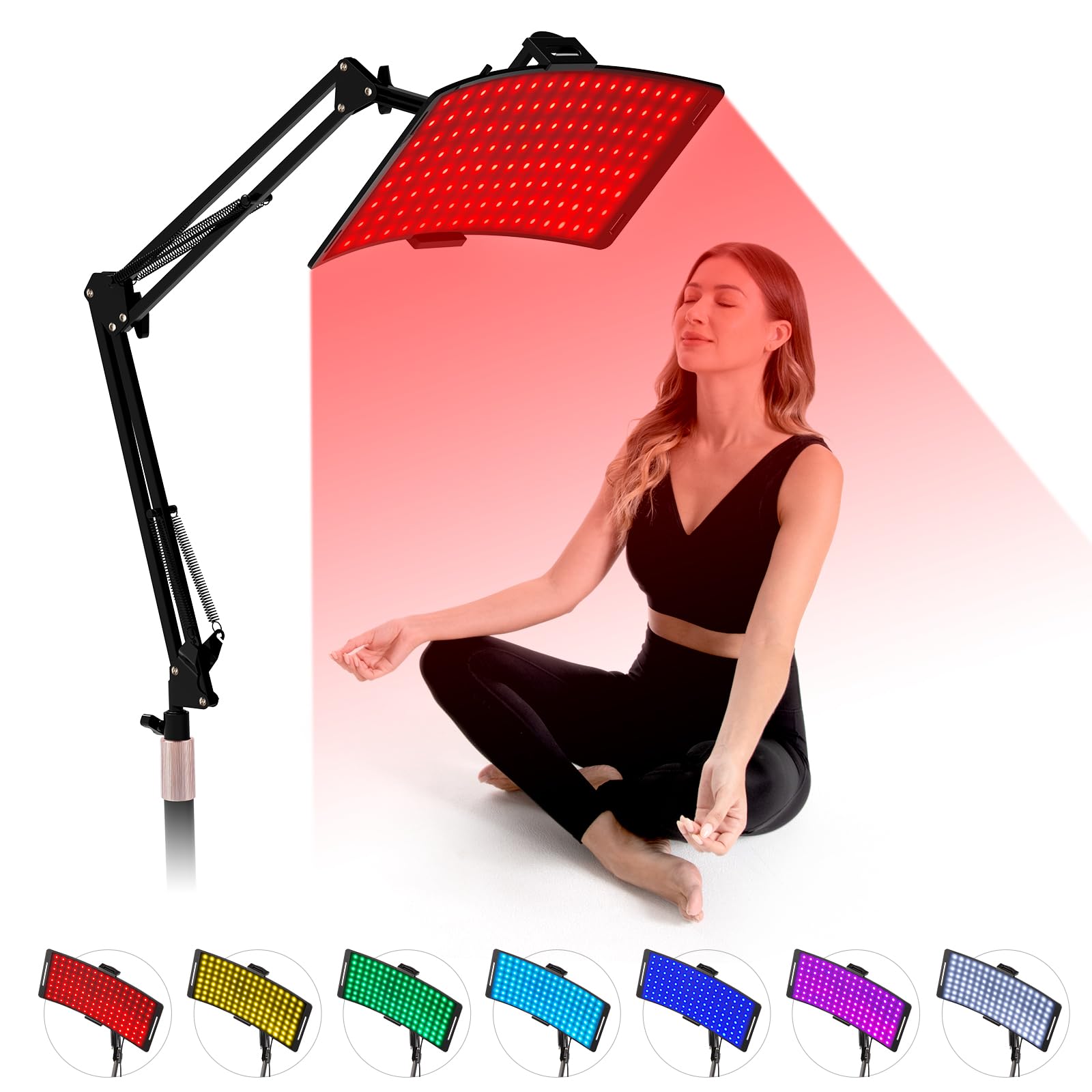 Photo 1 of 7 in 1 Portable Light Therapy for Face for Body Lamp with Stand, 920nm Red Infrared Light Therapy Device, LED Face Skin Body Skin Care at Home