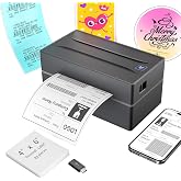 Thermal Shipping Label Printer 4x6 Bluetooth Label Maker for Small Business | Wireless Mailing Shipping Printer for USPS UPS Amazon Shopify Etsy - Compatible with iPhone Android Windows &amp; Mac (Black)
