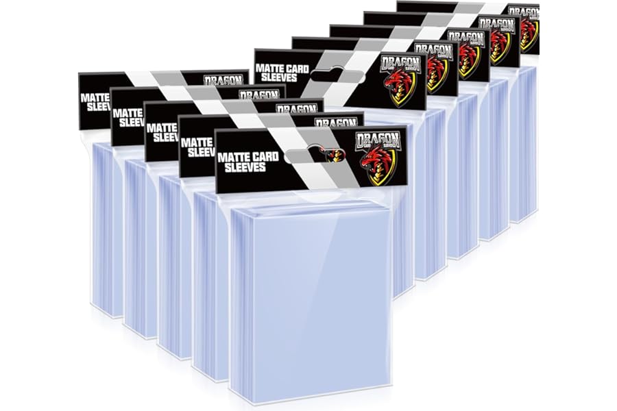 1000 Counts Card Sleeves Top Loaders for Trading Cards, Penny Soft Sleeves Baseball Card Sleeves Protectors Fit for Sports Cards, Football, Game Card