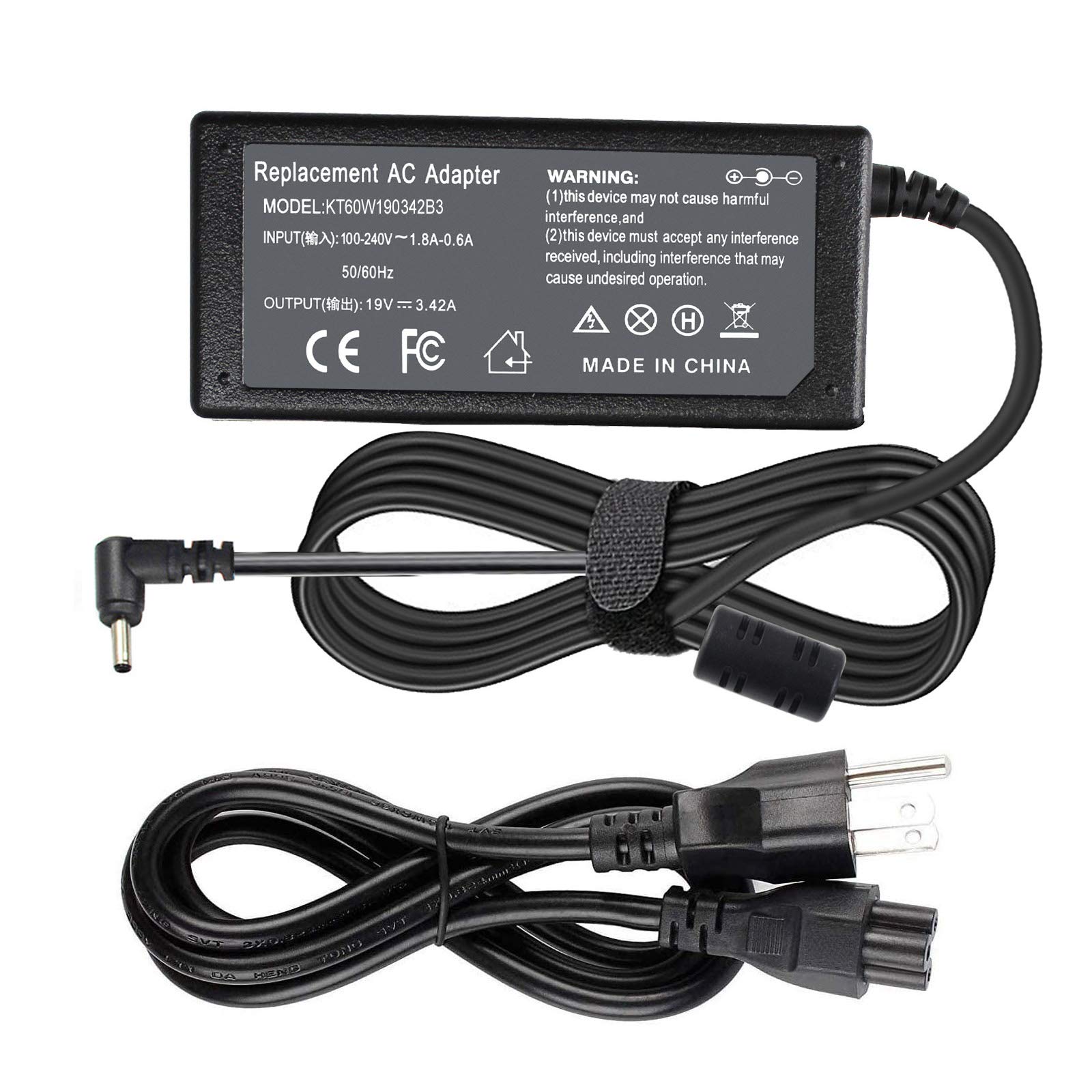 Photo 1 of 65W 45W Charger for Acer Aspire 1 3 5 Series A315-23 A315-24P A315-24PT A315-58 A315-59 A515-44 A515-45 A515-46 A515-54 A515-55 A515-56 A115-32 N20C5 N15Q9 S5-371 S7-392 Laptop Power Supply