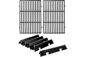 OKLAGARDEN Spirit E-310 Grill Replacement Parts 7636 Flavorizer Bars 7638 Grill Grates for Weber Spirit I and Spirit II Grill Parts E-310 E-330 GS4 SP-310 S-310 300 Series Parts II E310 Grill Parts Flavor Bars