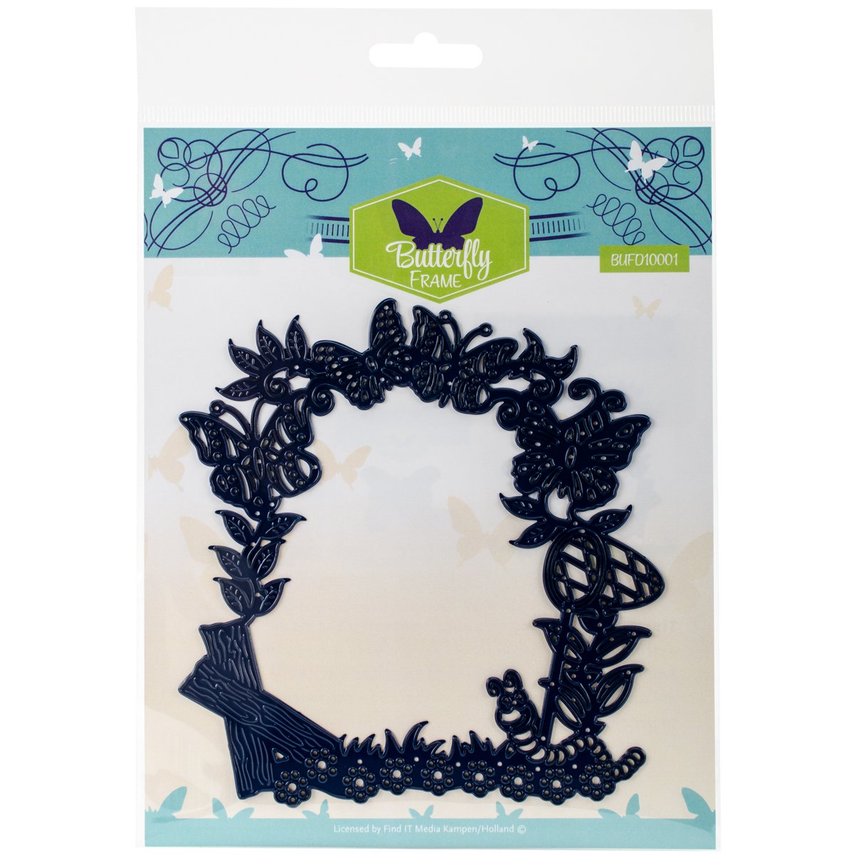 Find It Trading Series Die Butterfly Frame, Acrylic, Multicolour, 17.01x22.35x0.12 cm