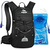 Gloserin Hiking Travel Backpack for Men Women, 20L Lightweight Camping Backpack, Hiking Daypack with Water Bladder for Hiking