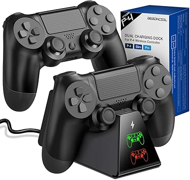 Amazon Com Beboncool Ps4 Controller Charger Compatible With Dualshock 4 Playstation4 Ps4 Ps4 Slim Ps4 Pro Controller Electronics