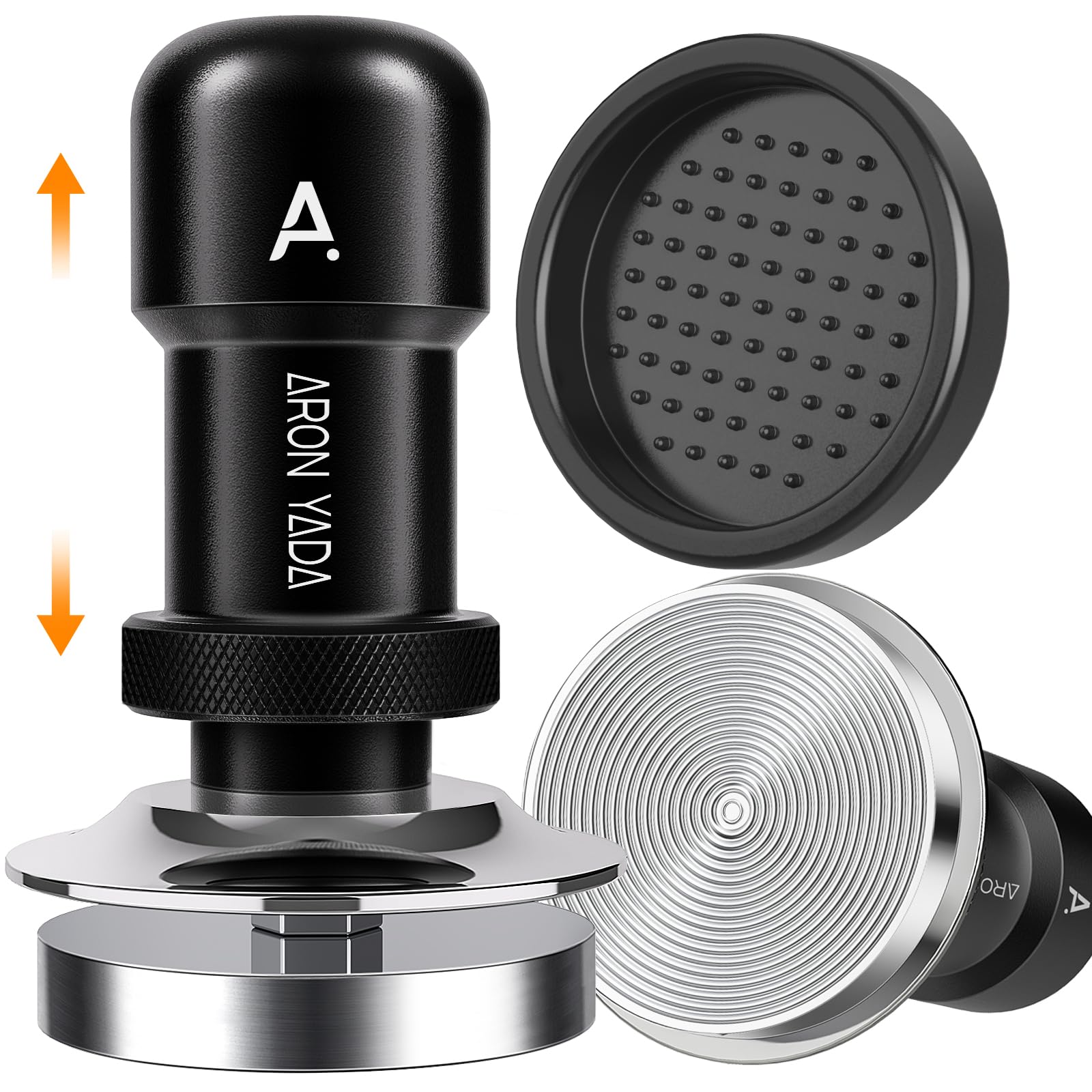 Photo 1 of Espresso Tamper 58.3mm - 30LB Auto-Calibrated Coffee Tamper with Silicone Mat,Coffee Tamper with 2 Spring 100% Stainless Steel Ripple Base Compatible with Rancilio, Gaggia Portafilter, E61 Group