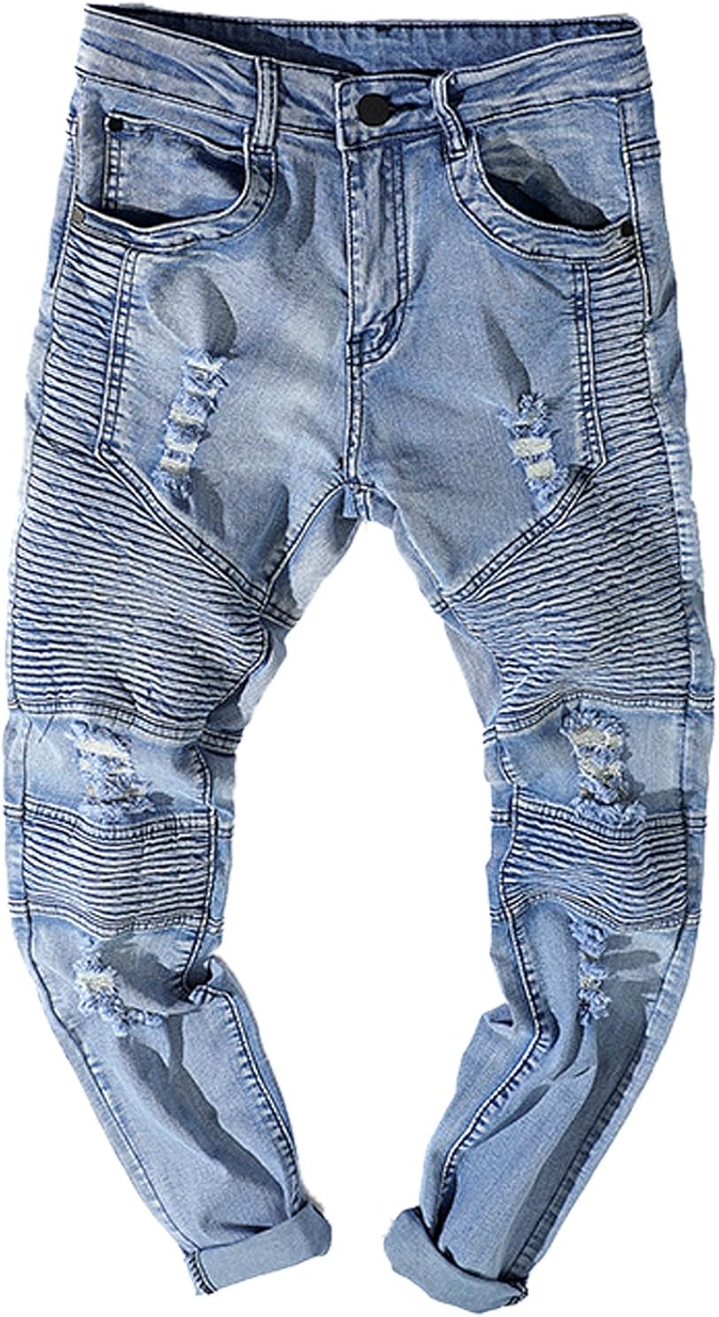 mens moto biker jeans