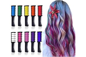 EBANKU Temporary Hair Chalk Comb, 10 Color Washable Hair Chalk Set for Girls Kids Gifts on Cosplay DIY Halloween Christmas Day Birthday Party