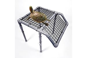 StellarOcean Large Turtle Basking Platform Large for Aquatic Turtles,50/70/75/125Gal Tanks Accessories, Aquarium Dock red Ear Tortuga ramps(SG-13')