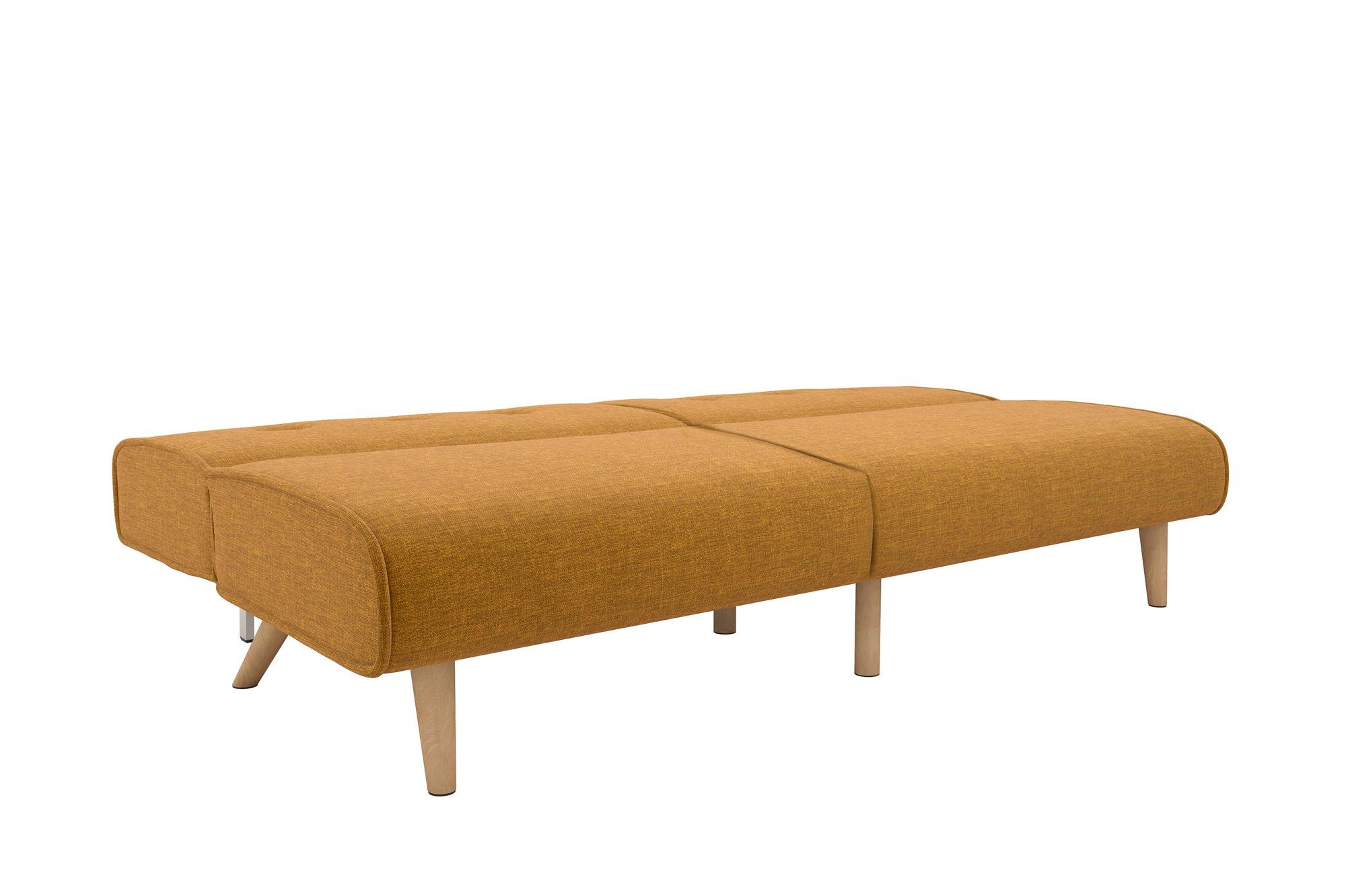 Novogratz Palm Springs Convertible Sofa Sleeper in Rich Linen, Sturdy