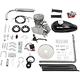 RibasuBB 100cc Bicycle Engine Kit,2 Stroke Cycle Bicycle Gas Motorized Gasoline Engine Motor Kit,Full Set Energy Saving Bike Engine Kit for 26" 28" Frame Bike
