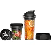 Vitamix Blending Cup and Bowl Starter Kit with SELF-DETECT Technology | Personal Blending, Smoothies to Baby Food, Dishwasher-Safe 20oz Cup, 8oz Bowl, Blade Base, SELF-DETECT Adapter, Travel Lid
