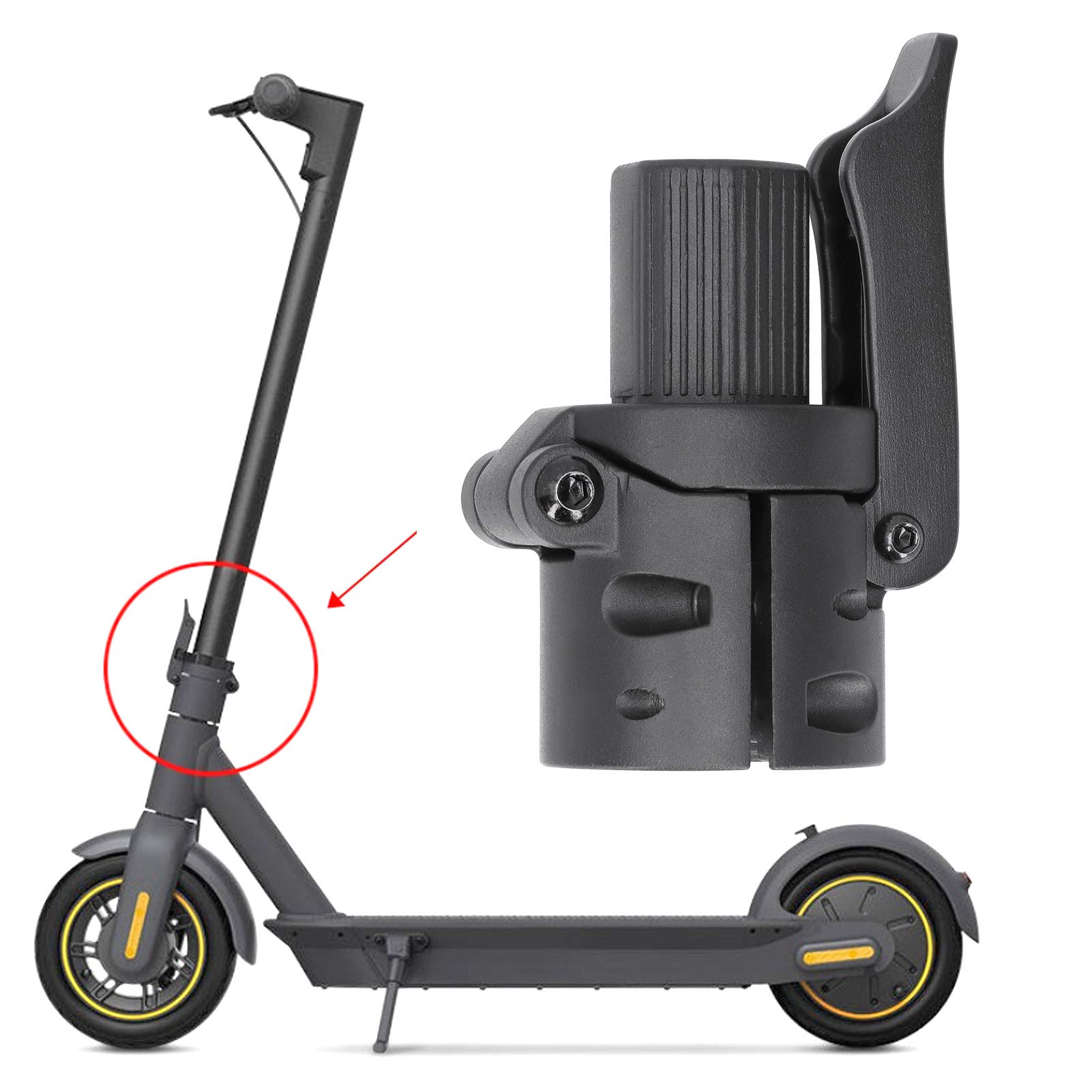 Bnineteenteam Handlebar Adapter Accessories for 9 MAX G30, Folding Rod Base Lock Screw Folding Hook Folder Scooter