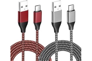SISSFO USB C 10FT Controller Cable Charger for PS5 Nylon Braided Extra Long USB Type C 3A High Speed Data Sync Cord for Playstation 5 Dualsense Xbox Series X/S Controller, Nintendo Switch Pro Controller