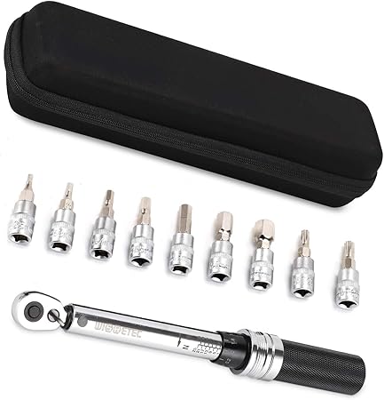 Wishing Cle Dynamometrique 1 4 1 A 25 Nm Jeu De Douilles A Cliquet Kit De Reparation Pour Velos De Route Et De Montagne Les Velos De Carbone Mecanique De Professional Amazon Fr Bricolage