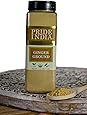 Pride Of India- Organic Ginger Fine Ground- 18 oz (510.3 gm) Large Dual Sifter Jar - Certified Organic Indian Spice - Best for Pickles, Cookies, Desserts, Teas etc - Offers Best Value For Money