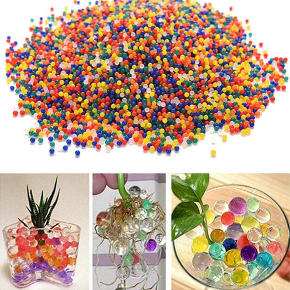 NOENNULL Crystal Ball, 40000Pcs Crystal Soil Water Beads Growing Water Gel Beads Pearls Vase Fillers