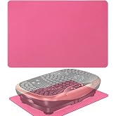 Pink Non-Slip Anti Vibration Mat for Vibration Plate Machine, Noise Reducing Floor Carpet Protector Pad &amp; Exercise Accessory for Most Vibration Platform Machines (Only 1PC Pink Mat)