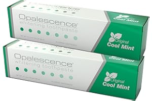 Opalescence Teeth Whitening Toothpaste (Pack of 2) - Cool Mint Original Formula - Oral Care, Gluten-Free - 4.7 Ounce Made by Ultradent.- TP-5166-2