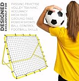 Football Master Rebounder Net 100x100 cm Multi Skill Training Aid Adjustable view 5