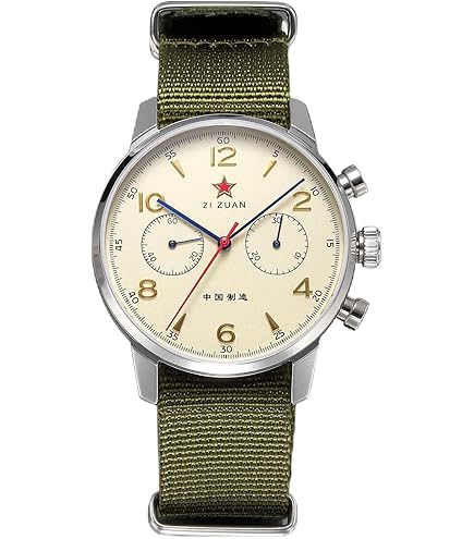 Amazon.com: SEAKOSS Men Classic 38mm Pilot Chronograph Watch