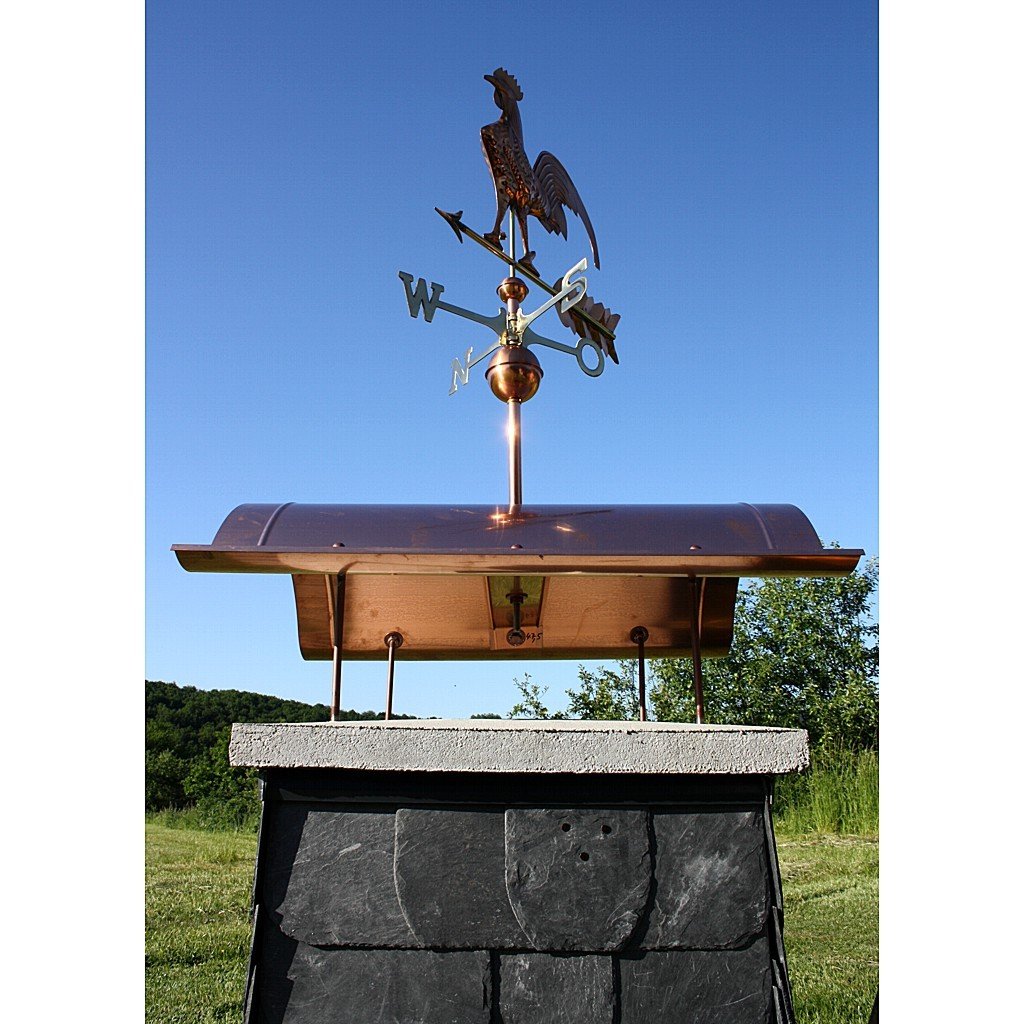 Kaminabdeckung Aus Kupfer Handgefertigte Schornsteinabdeckung